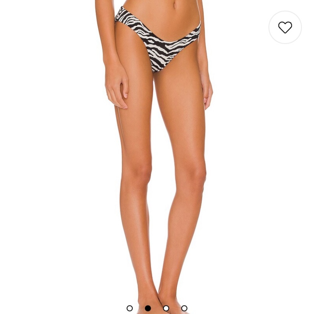 RONNY KOBO Zebra Print Nisha Bikini Bottom size L